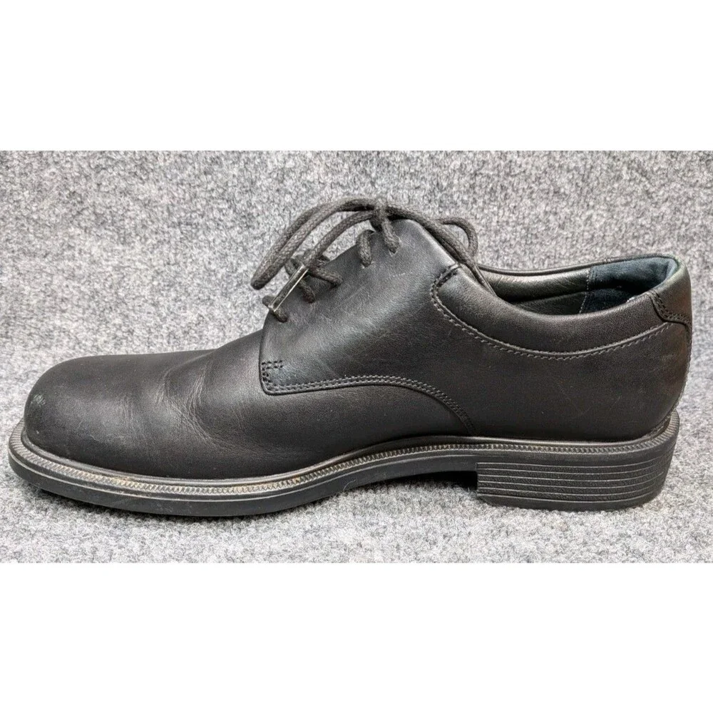 Rockport Men's 8.5M Black Leather Oxford Dress Shoes Lace Up Comfort Work...